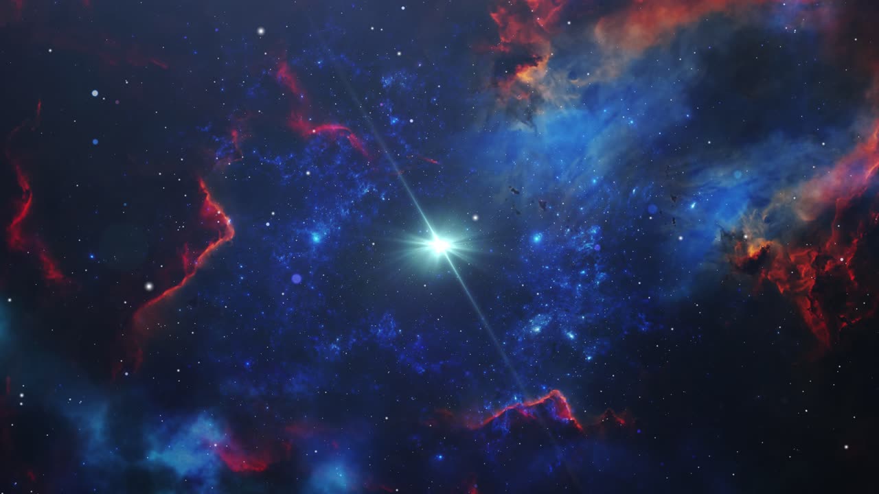 Nebula Space Travel Looped Background in deep space , universe 4k