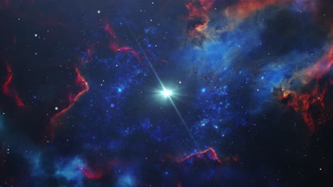 viaje espacial nebulosa fondo en bucle en el espacio profundo, universo 4k