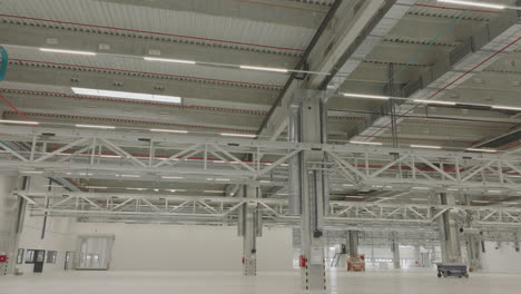 empty modern industrial warehouse