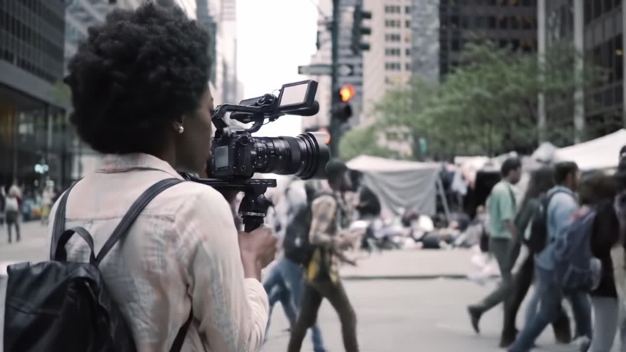 A Passionate Filmmaker Captures Everyday Life in the City, Skillfully Framing the Vibrant Energy and Dynamic Movement of Urban Culture Through Her Lens