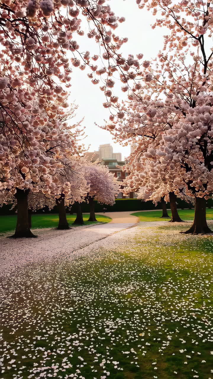 Cherry Blossom Park Pathway