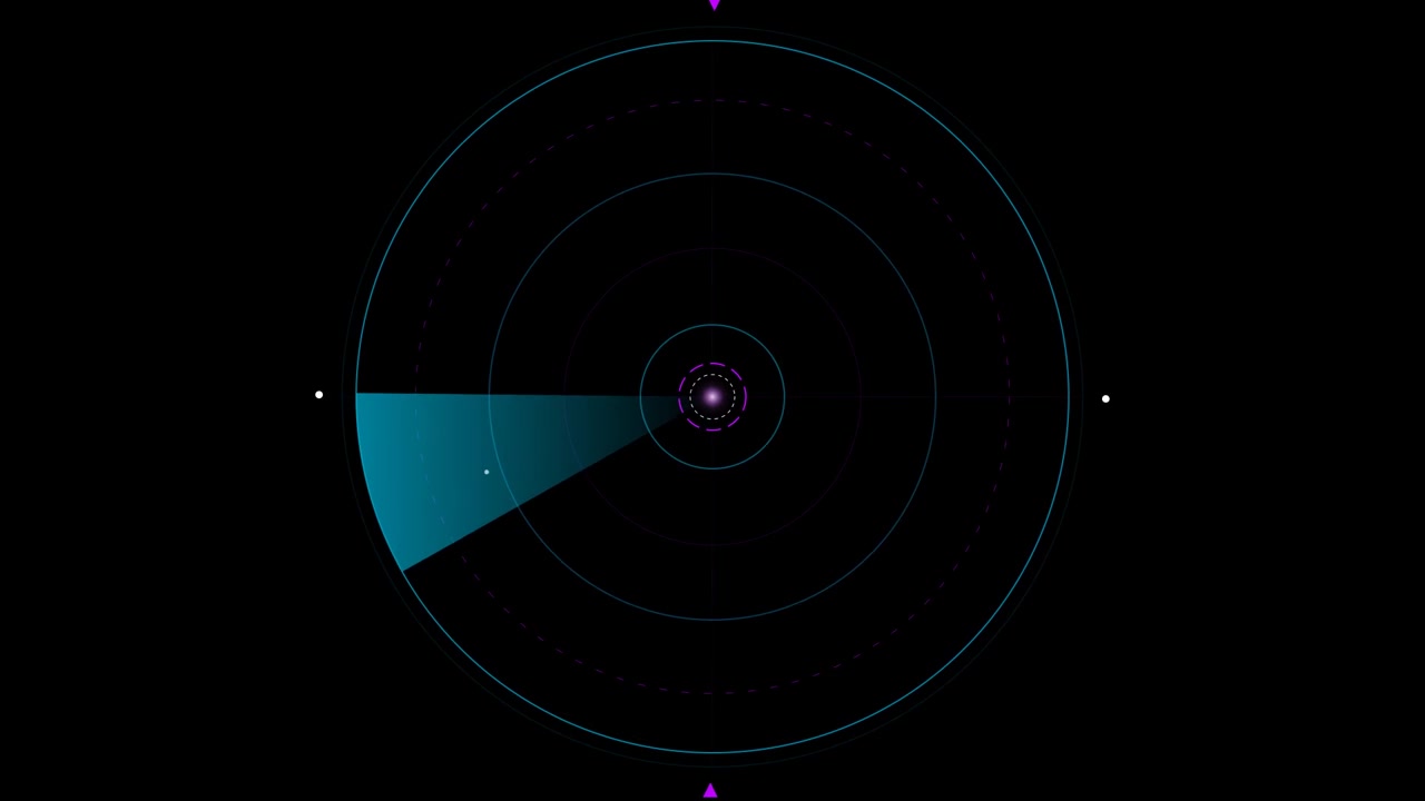 Animazione di Interfaccia di Scansione per Schermo Radar Digitale