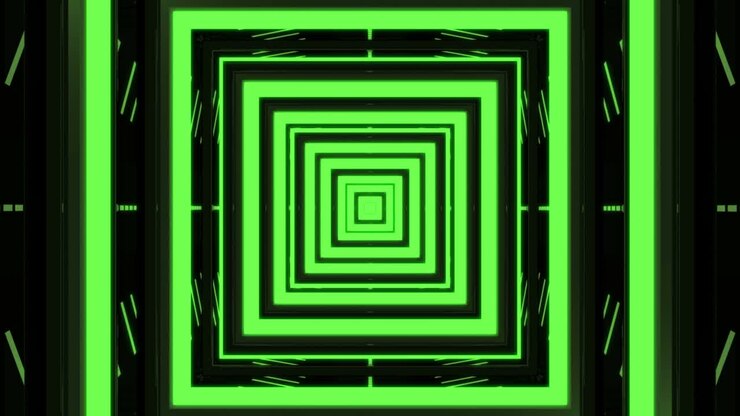 Green Corridor Background Loop