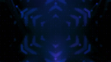 futuristic abstract blue arcade blockchain hud gaming cyberspace template background loop