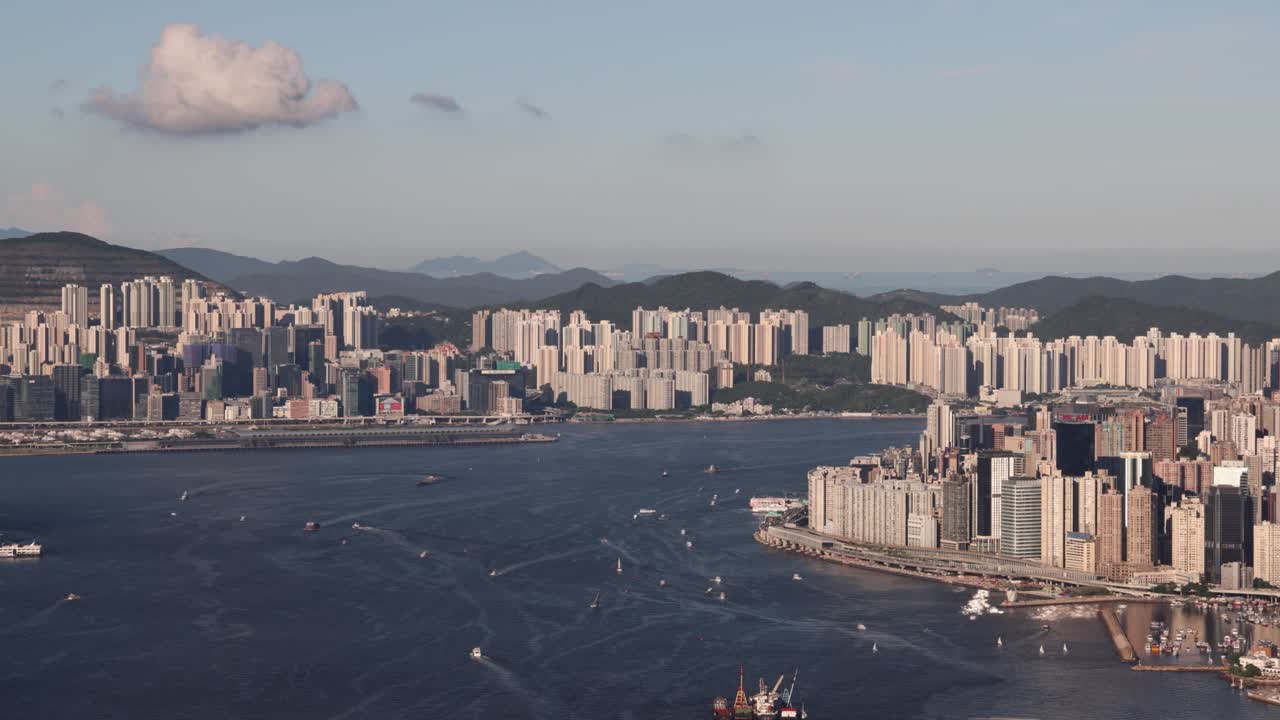 4 de septiembre de 2021 el horizonte de kowloon visto desde hk