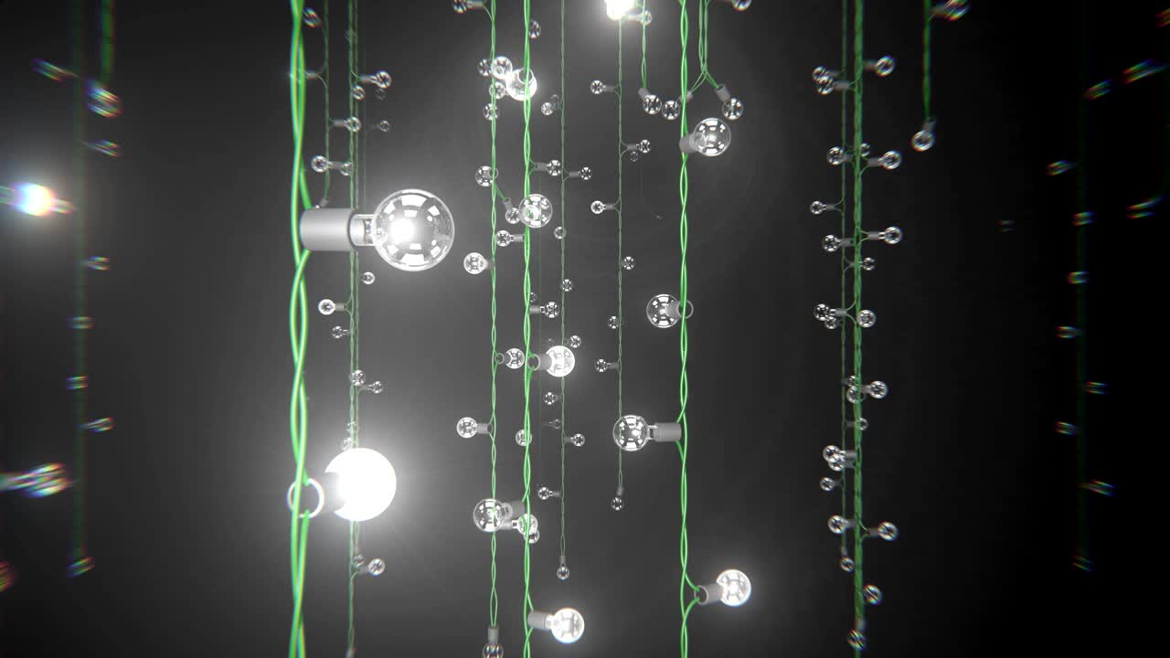 크리스마스 조명 배경