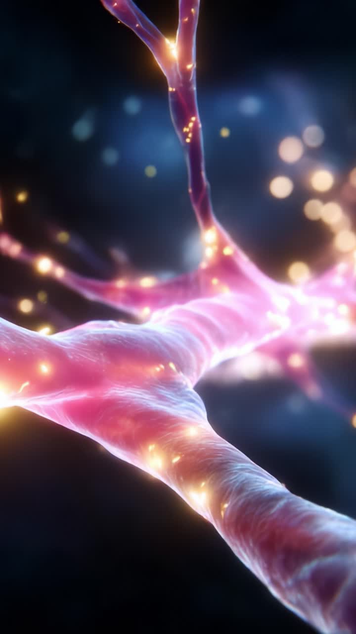 Exploring Neuronal Networks: A Stunning Visual Journey Through Interconnected Synapses and Glowing Neural Pathways in a Vibrant Digital Illustration