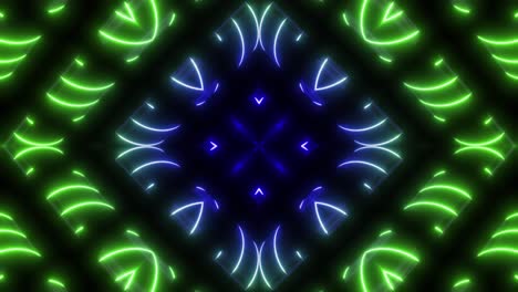 neon kaleidoscope visuals