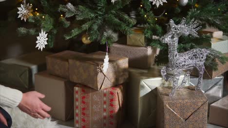 embalaje de regalos de navidad