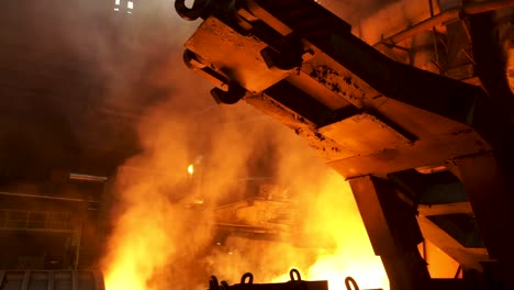 proceso de producción de la fábrica de acero