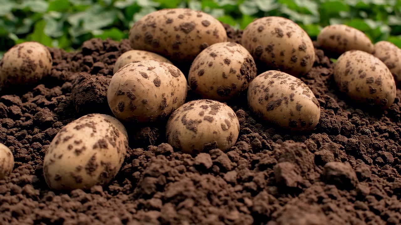 Patate nel terreno