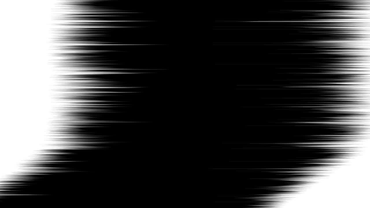 material cómico japonés. línea de velocidad, línea de efecto, línea de concentración. animación de bucle de línea concentrada de dibujos animados. marco de velocidad de manga. líneas radiales blancas y negras. alta velocidad.