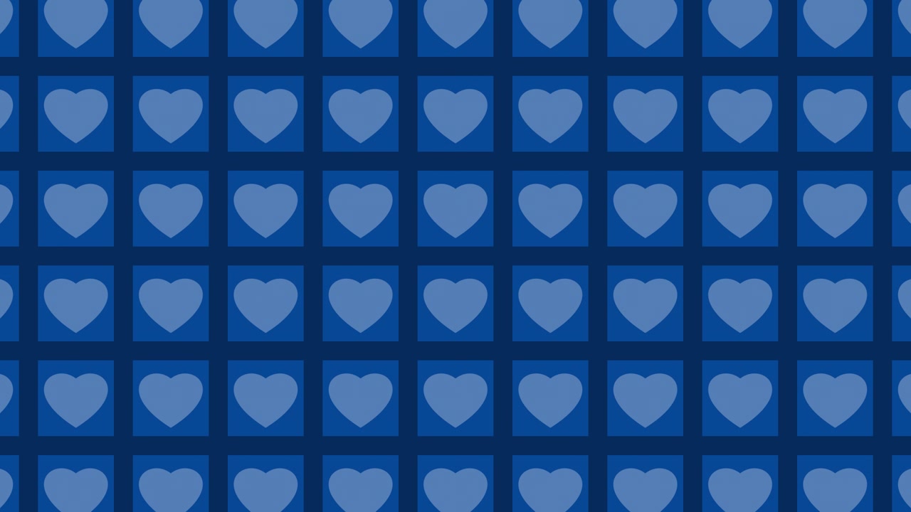 Blue Heart Pattern