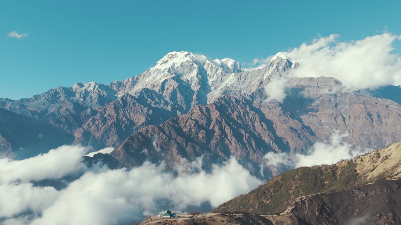 Annapurna south mountain beyond Mardi Himal high camp