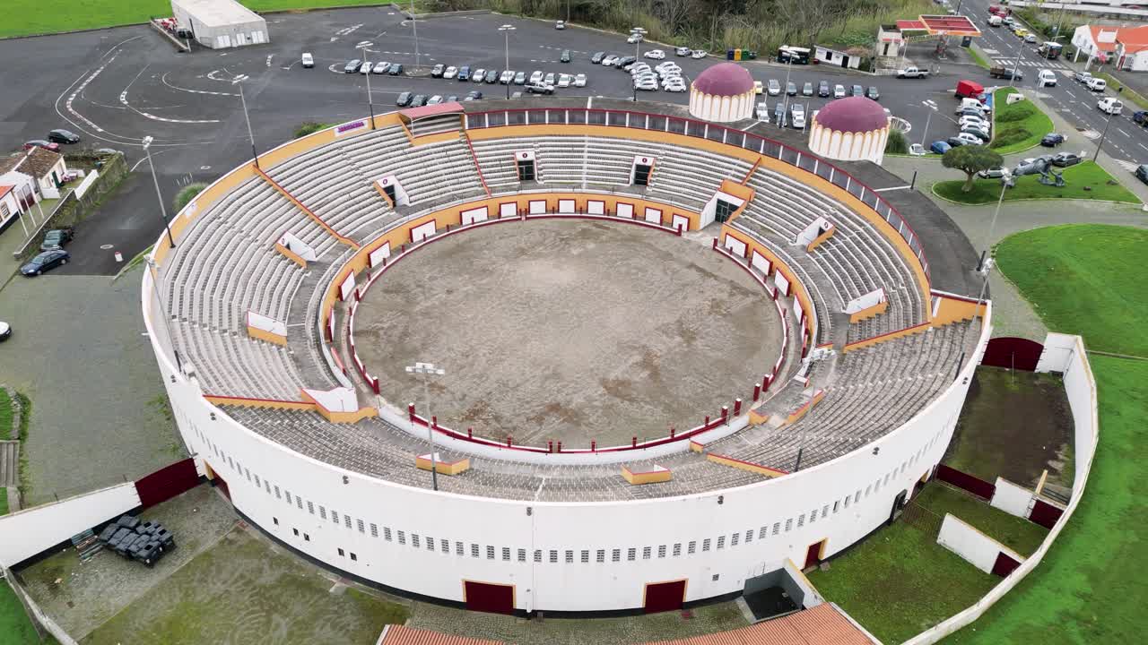 Aerial View of an Empty Bullring
