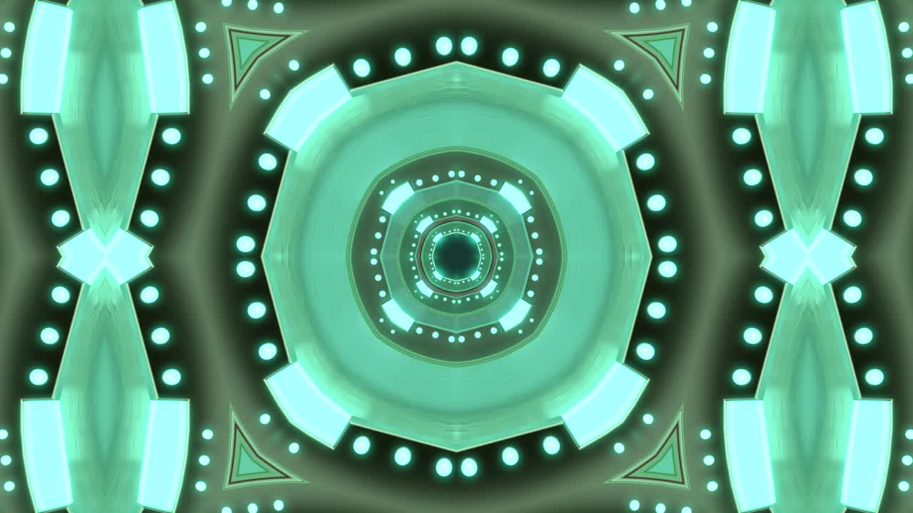 fondo decorativo abstractamente adornado con bucles. caleidoscopio o mandala en 3d.