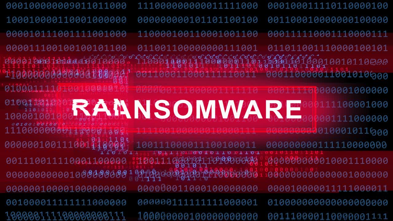 Ransomware - glitch background