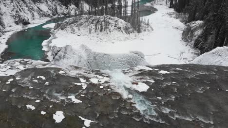 Luftaufnahmen-Von-Drohnen-Kanada-Eiswasserfall