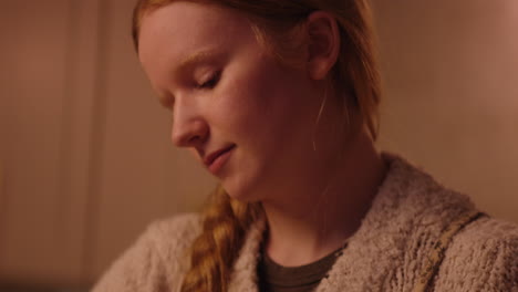 a young girl baking