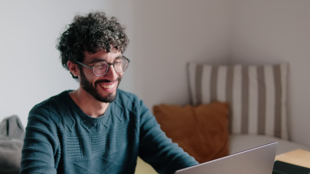 Gay Couple Working From Home Together