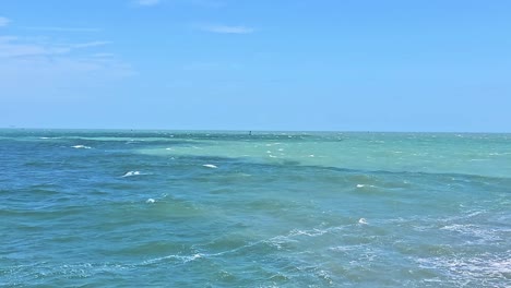 Vista-Estática-Del-Agua-De-Cocoa-Beach,-Florida.