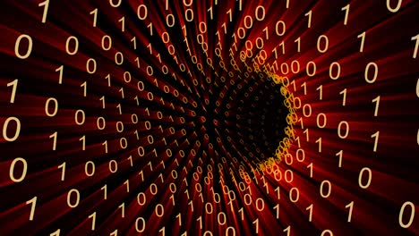 Binary data wormhole loop.
