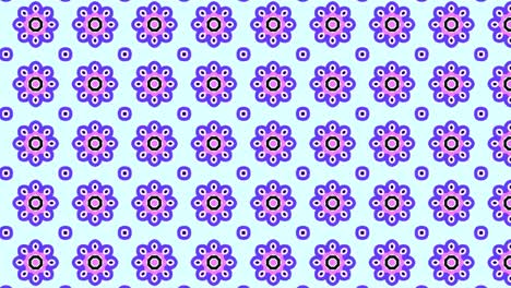 Seamless pattern design with colorful floral background slide animation