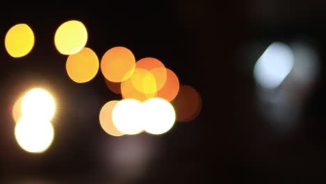 luces bokeh en el fondo nocturno, fondos abstractos, fondo bokeh