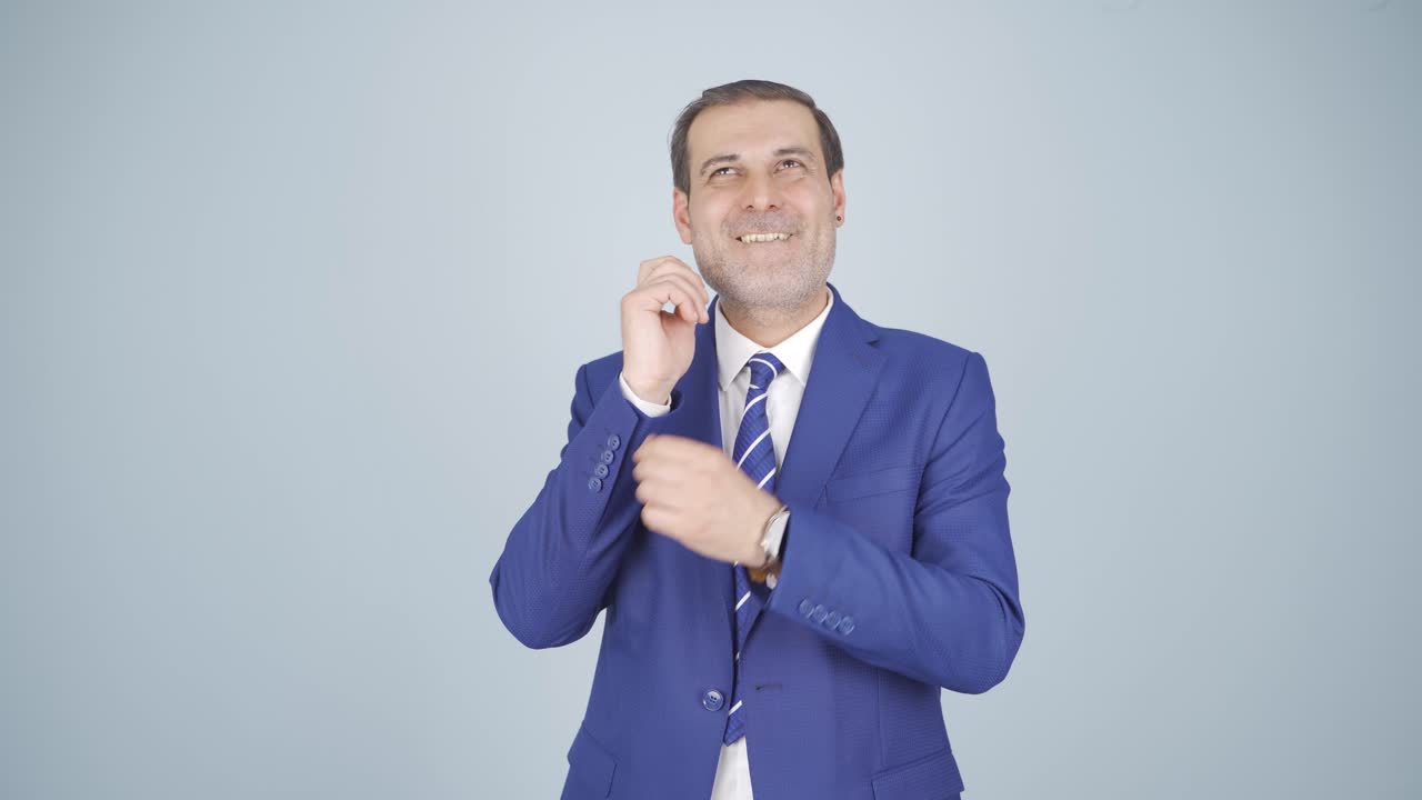 el hombre de negocios soñador.