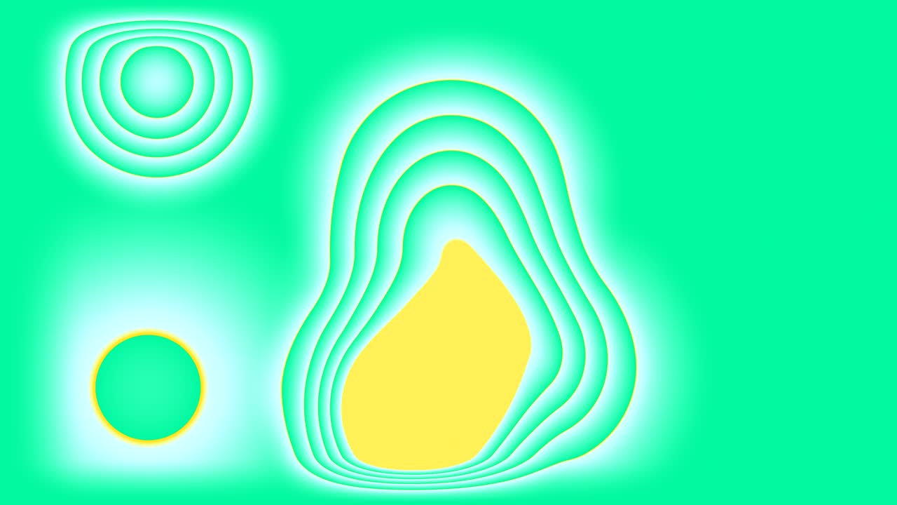 Abstract multicolored background with morphing circles