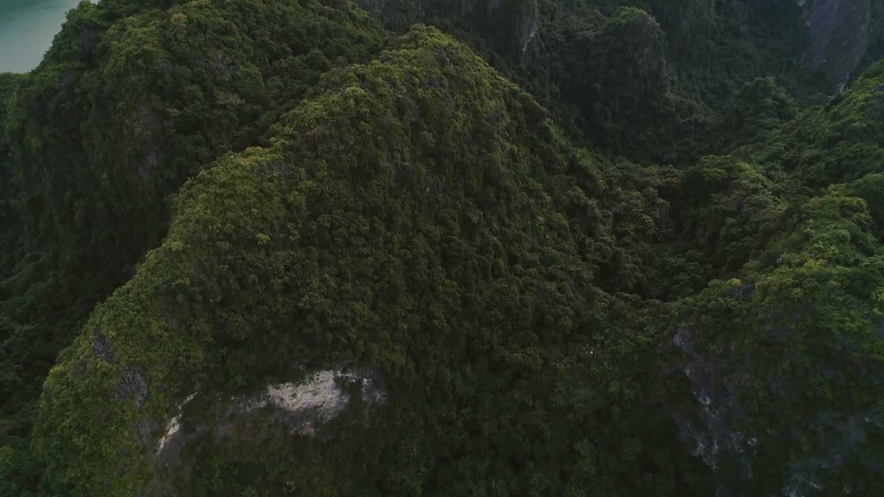 vídeos de drones de la bahía de halong en vietnam