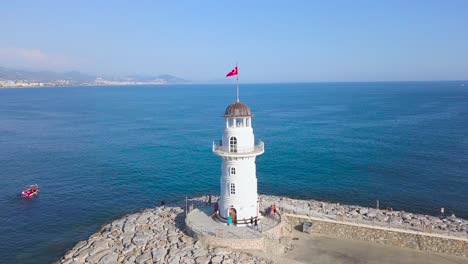 lighthouse on the turkish coast