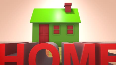 home loan mortgage for real estate housing property 3d animation title