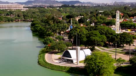 aerial landscape of landmark historic centre of downtown belo horizonte state of minas gerais brazil