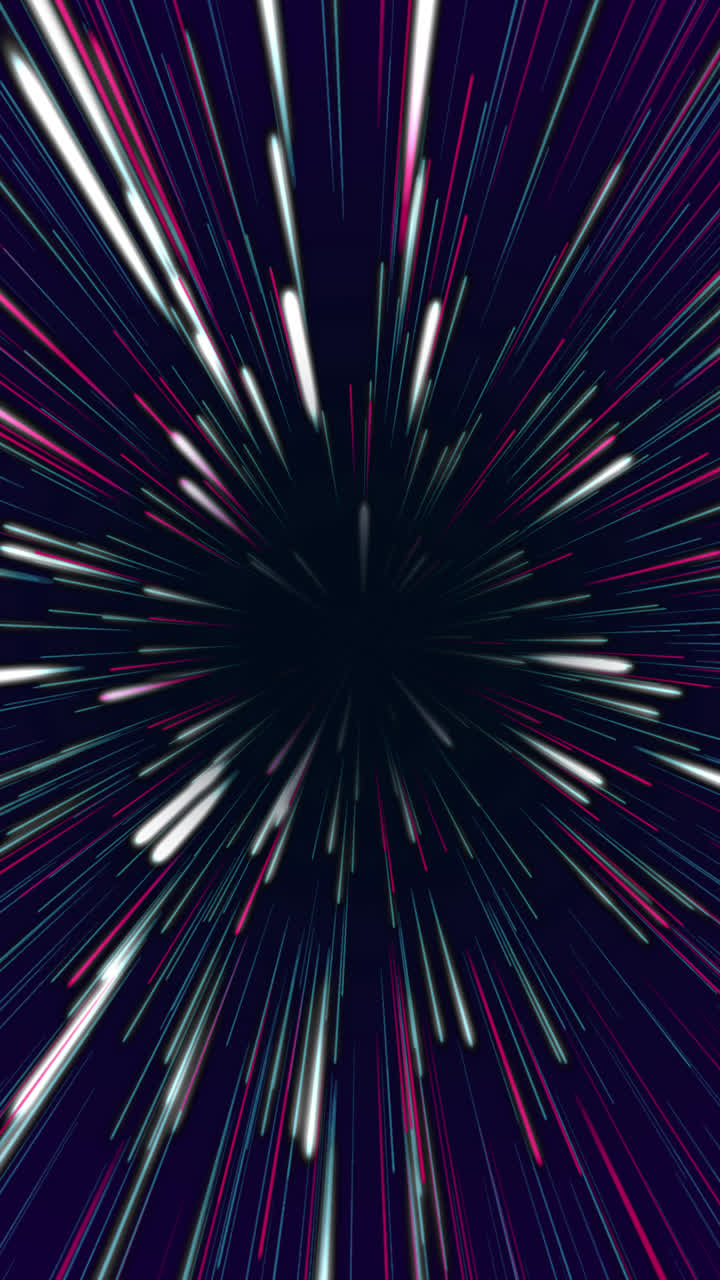 Abstract Hyperspace Light Streaks Background