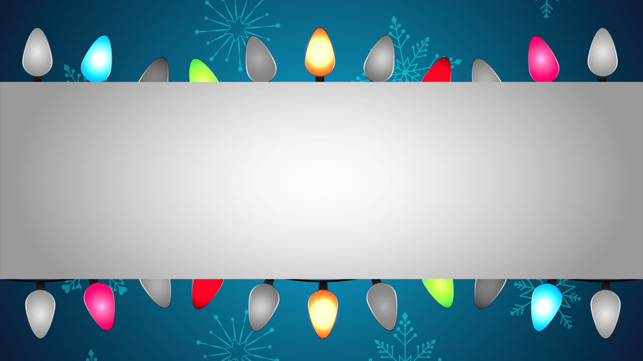 feliz navidad animación con bombillas