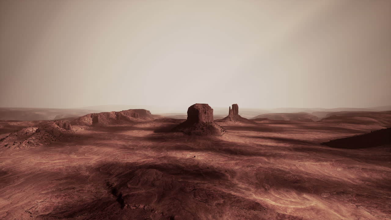 un paisaje desértico rojo