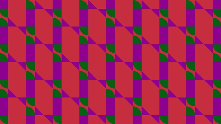 2D tile colourful animation geometric pattern visual effect motion graphics retro illusion shapes symmetry graphics background pink green brown