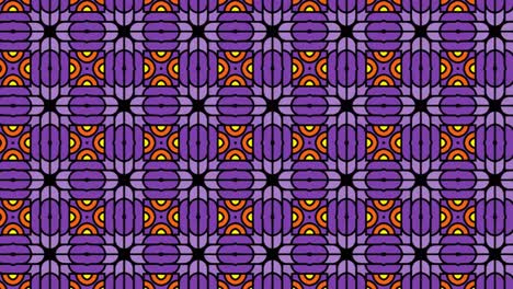 abstract purple illustration with a seamless geometric floral tile pattern slide