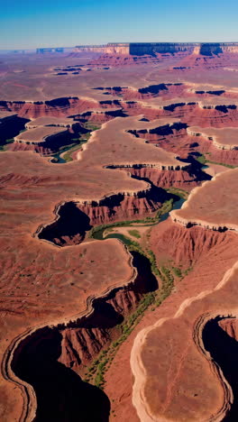aerial view of canyonlands national park