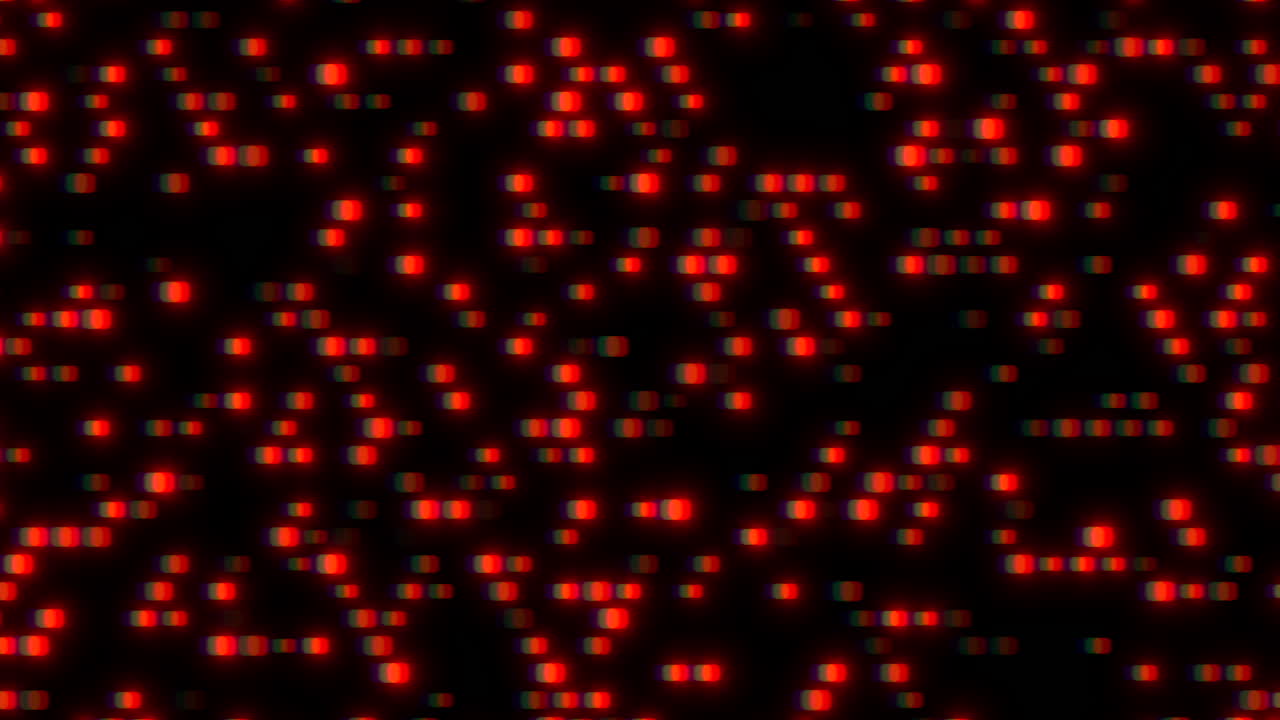 Neon abstract red digital dots with noise effect