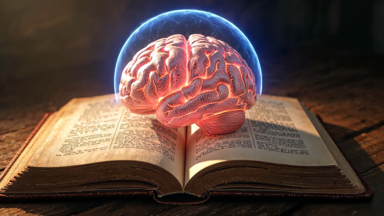 Brain and Book: A Symbol of Knowledge and Learning