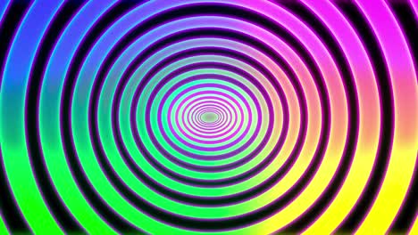 abstracts arco iris espiral túnel psihodélico fondo. bucle sin costuras animación 4k. realidad virtual diseño futuro renderizado en 3d