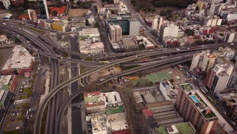 developed flyover infrastructure of puerto madero buenos aires center aerial