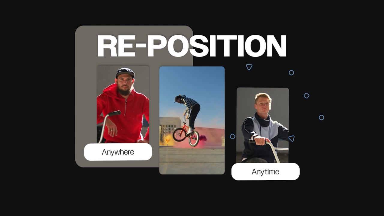 Dynamic Video Template Featuring Diverse Young People and Creative Effects