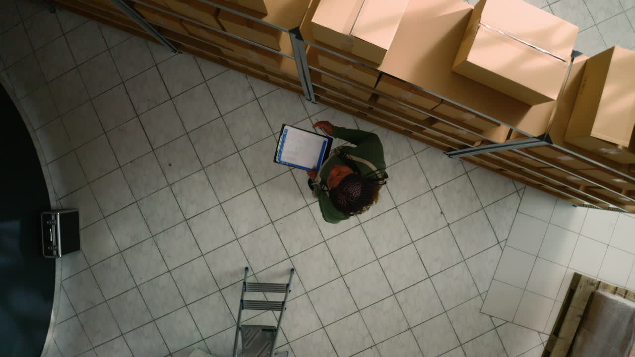 comprobación del inventario del almacén