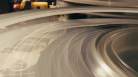 bobina de película en movimiento