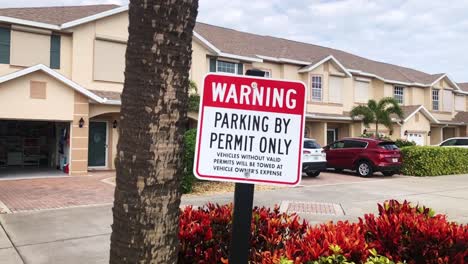 Permitted-Parking-Area-Sign,-Warning-Tow-Away-Zone