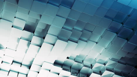 abstract geometric metal cubes background