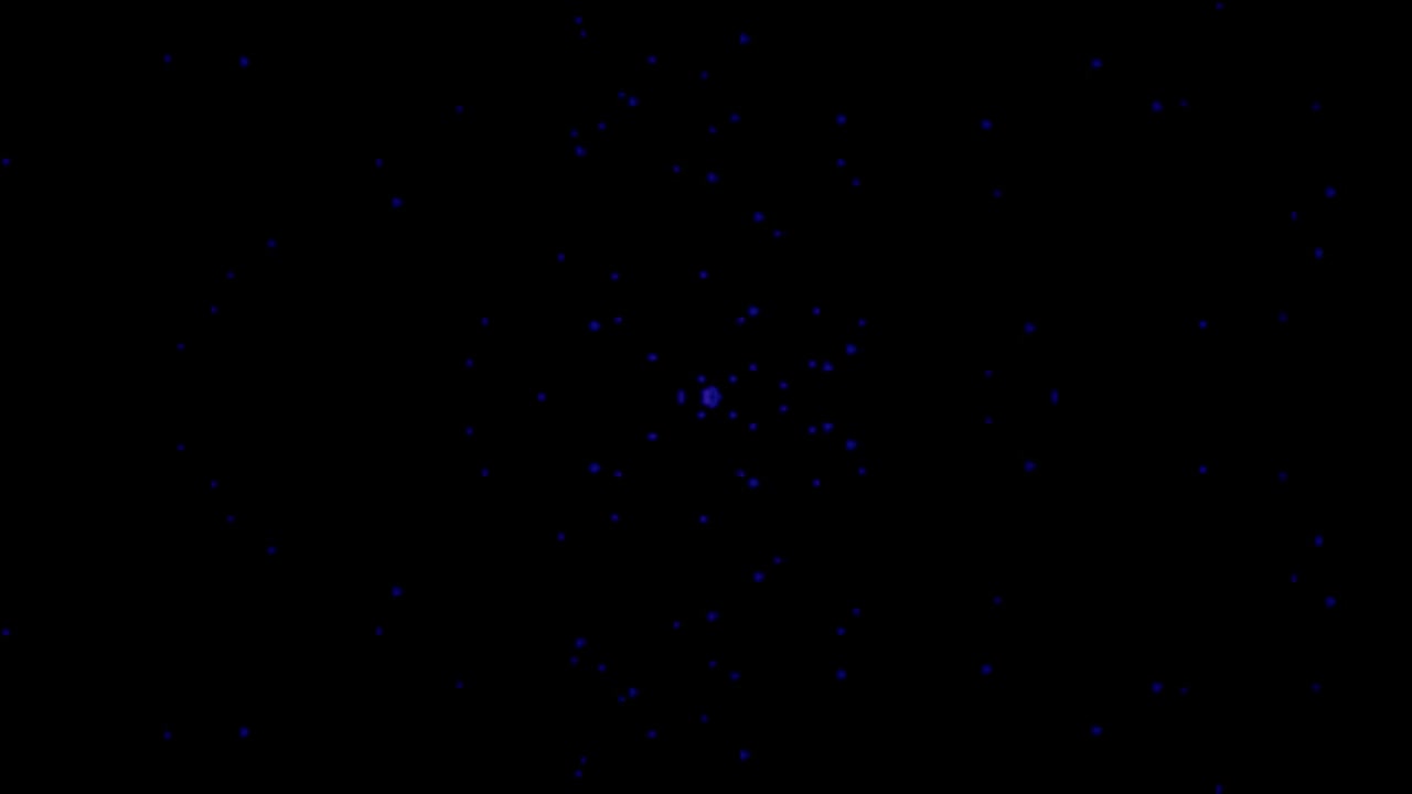 Abstract Animation of Pulsing Purple Dots on Black Background